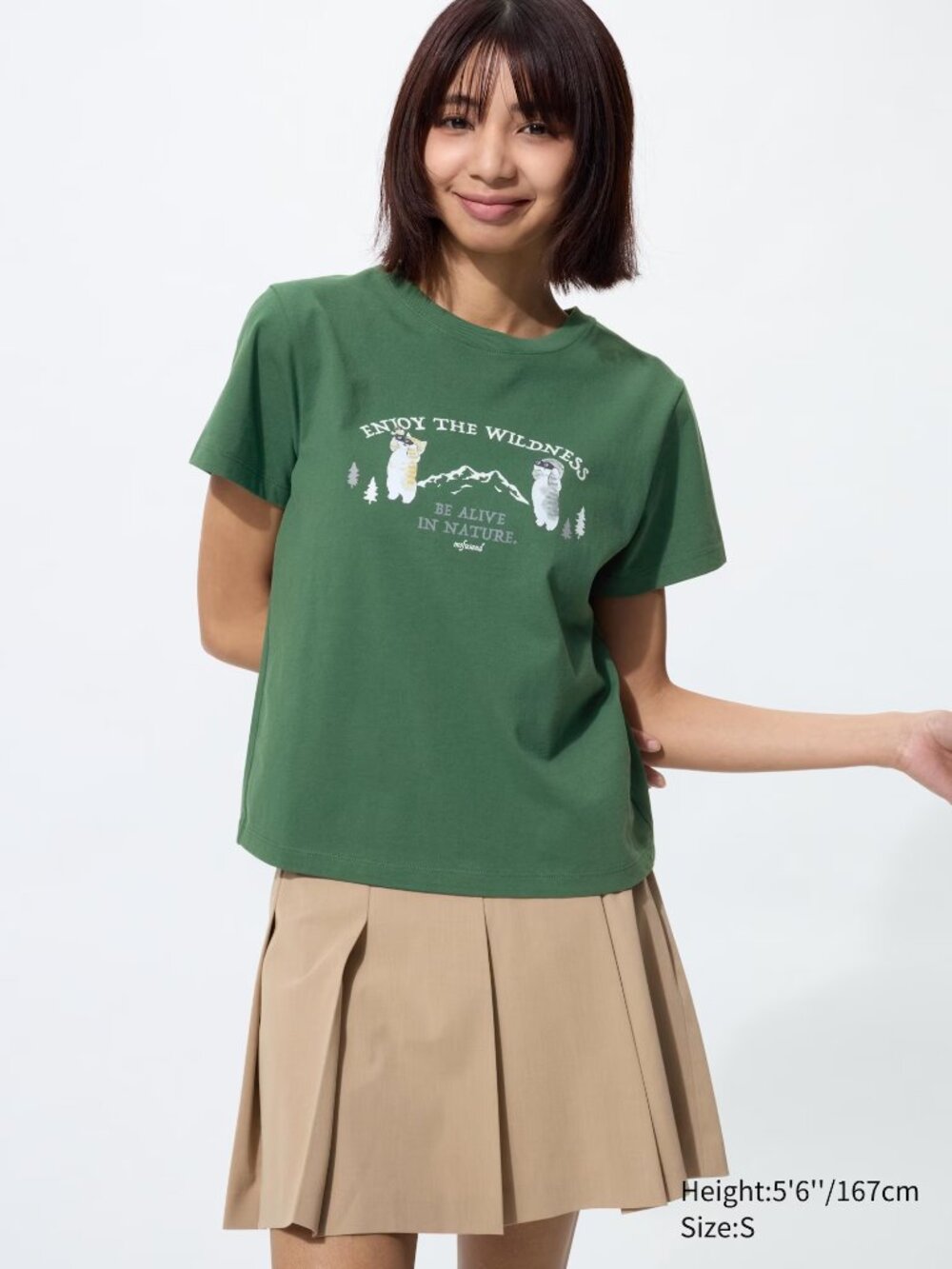 NWT Uniqlo Women Mofusand Cat outdoor Meow T-Shirt Sizes XS-XL